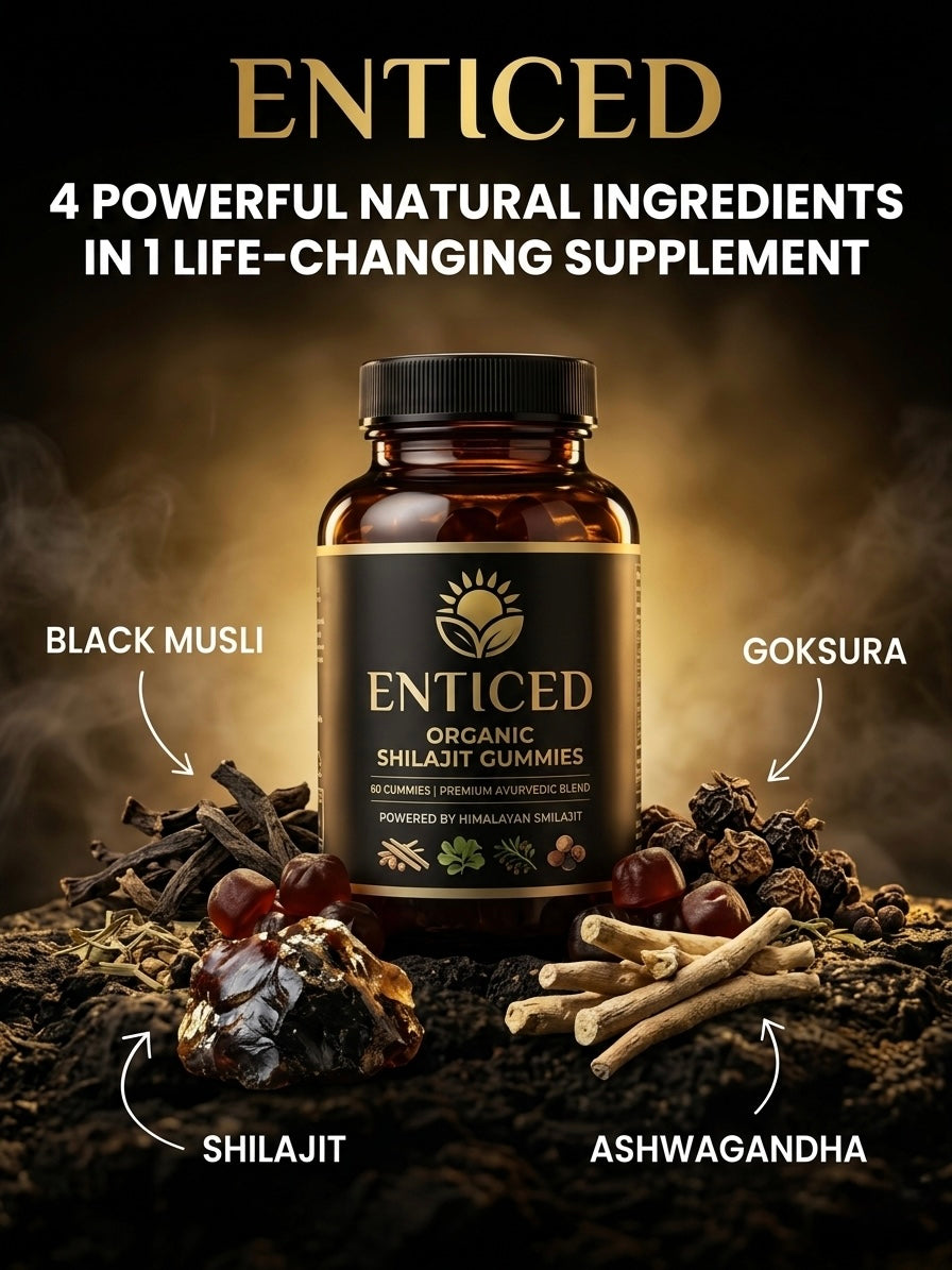 Enticed Organic Shilajit Gummies